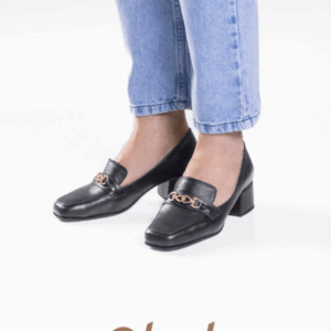 MOCASIN CUERO NEGRO